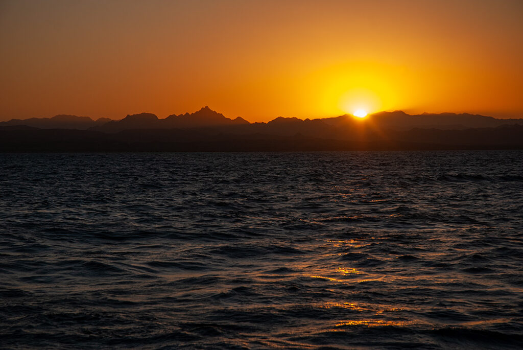 Sunset over Red Sea