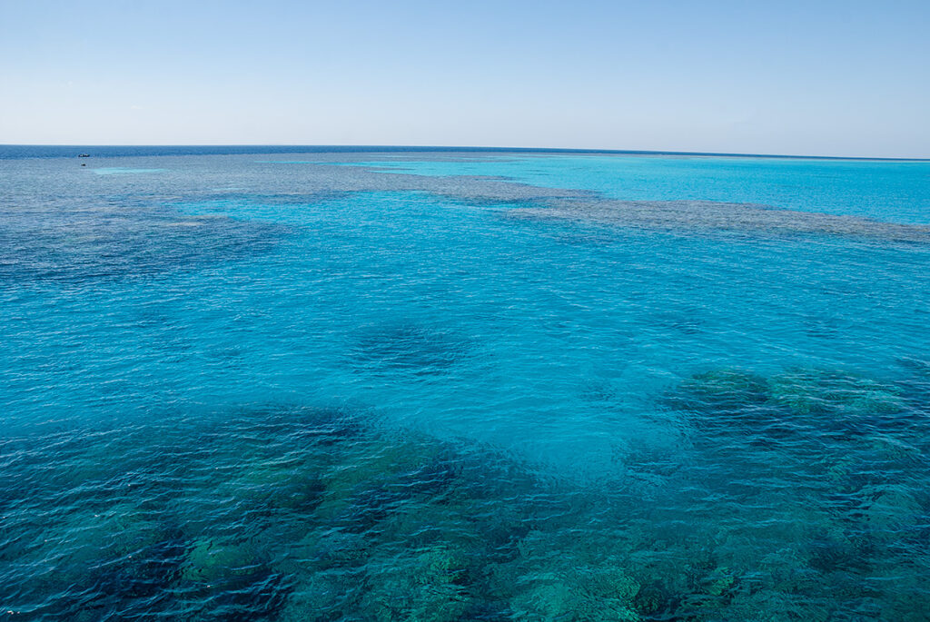 Crystal blue waters of Red Sea